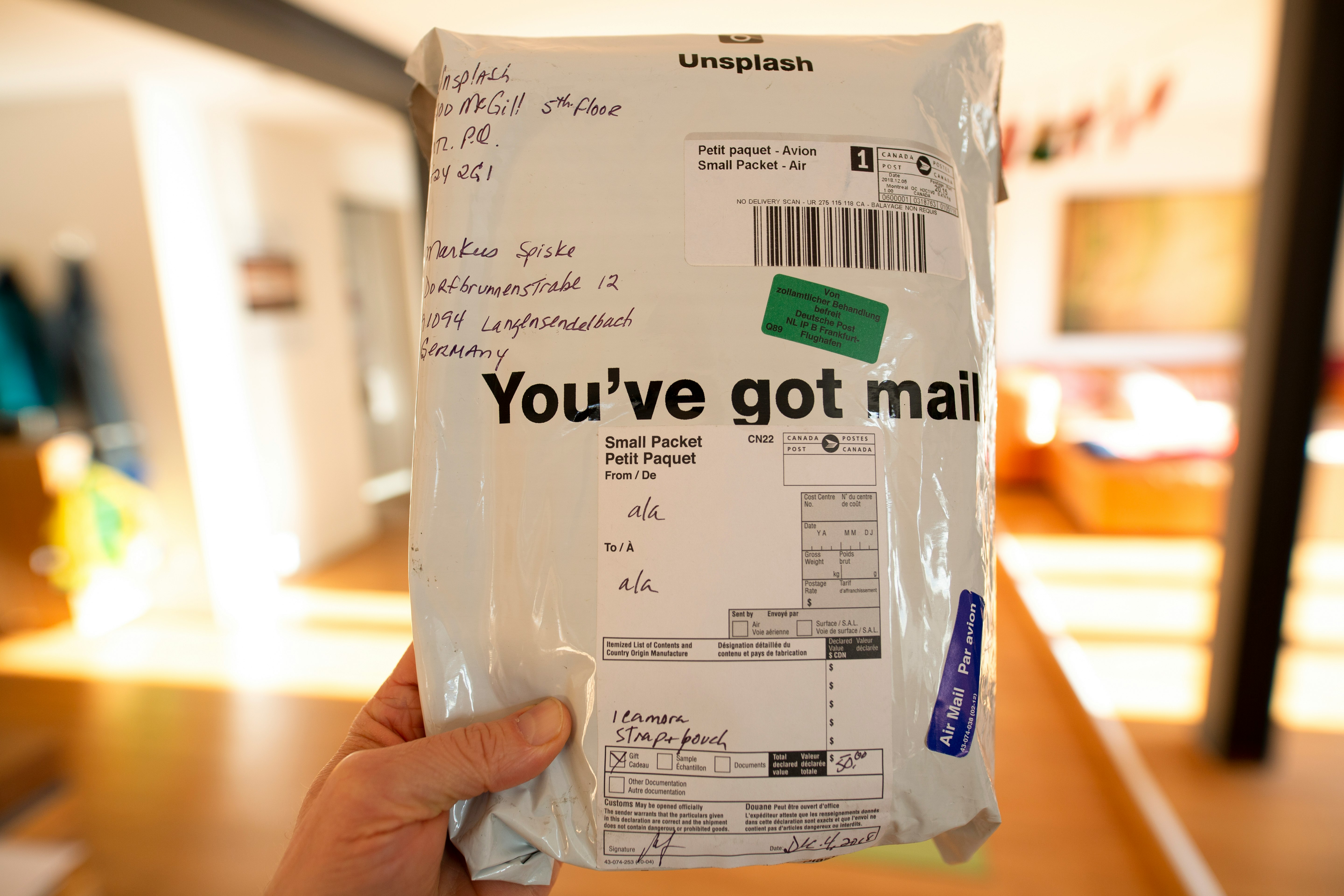 you've got mail-printed pack